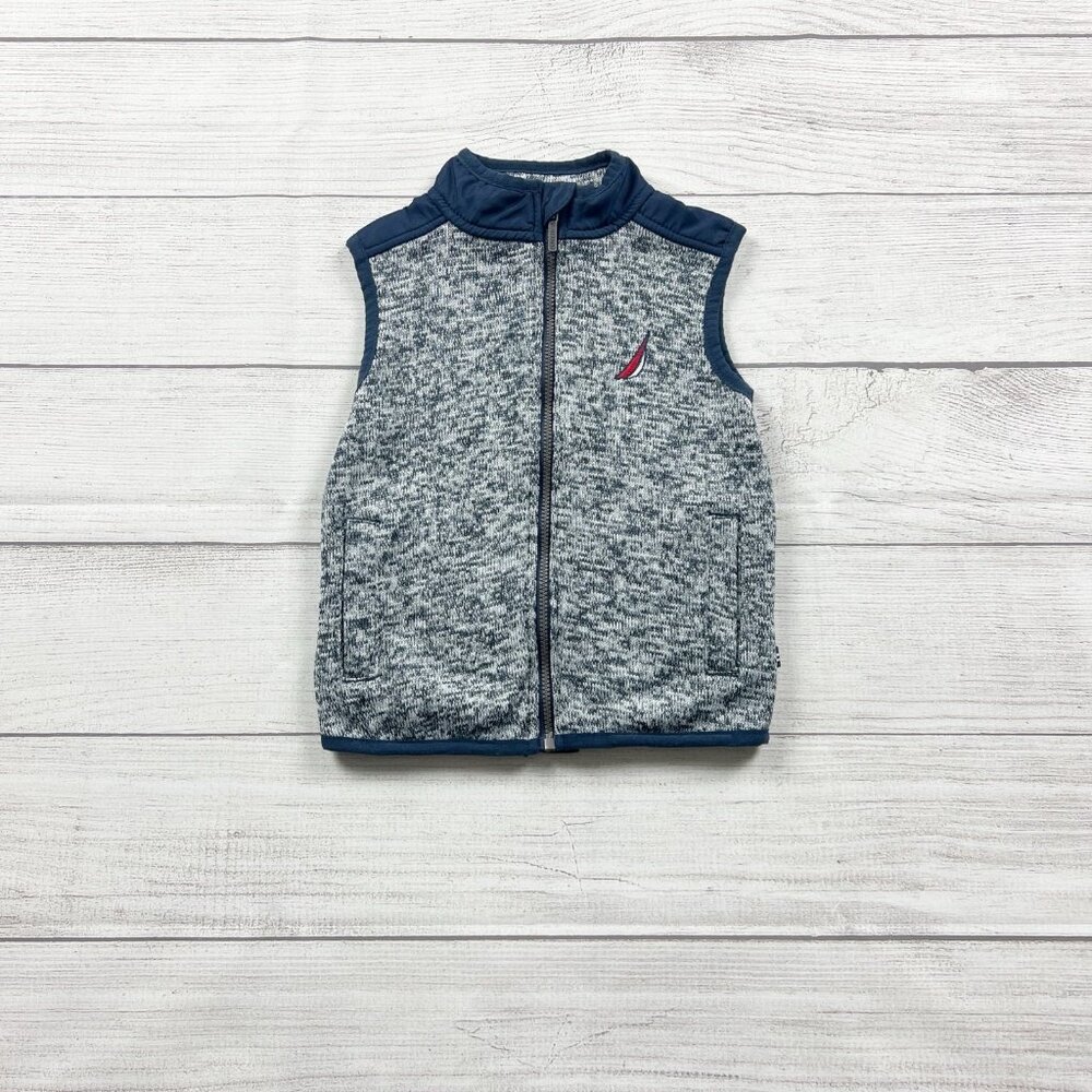 Nautica Baby Boys Fleece Vest Full Zip Warm Layer 18 Months